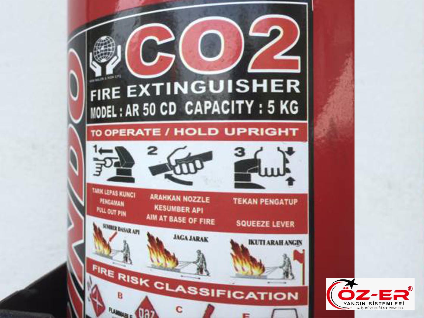 5 Kg Co2 Yangın Tüpü